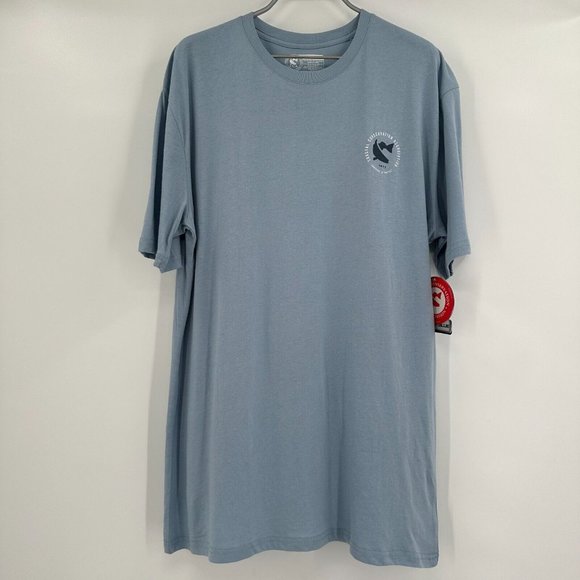 CCA Bronco Fishing Rig Short Sleeve T-Shirt Blue XL Men's Coastal Conservation - Picture 2 of 5